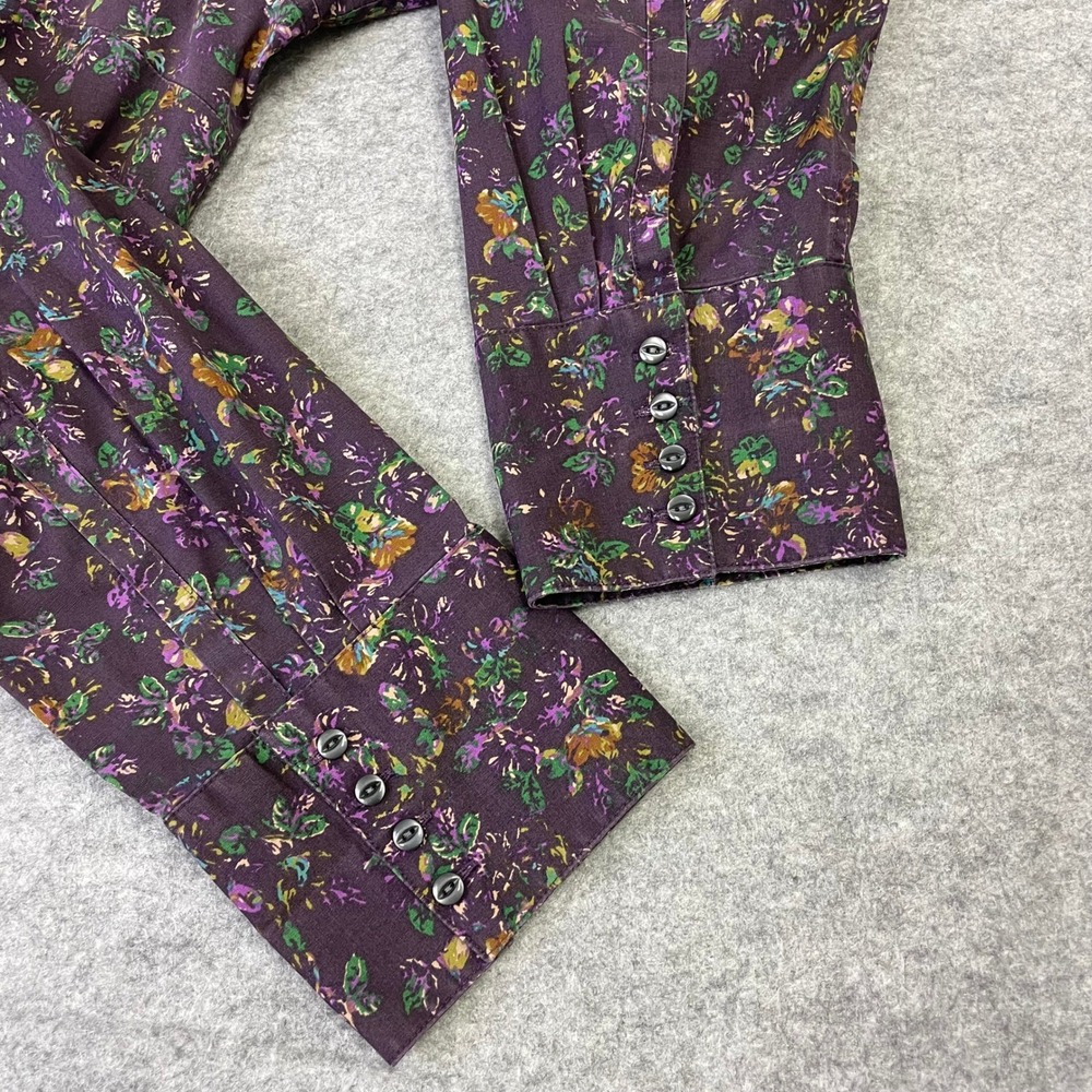 Eddie Bauer Purple Floral Stretch Wrinkle Resistant Button Down Shirt 2X - Picture 10 of 16